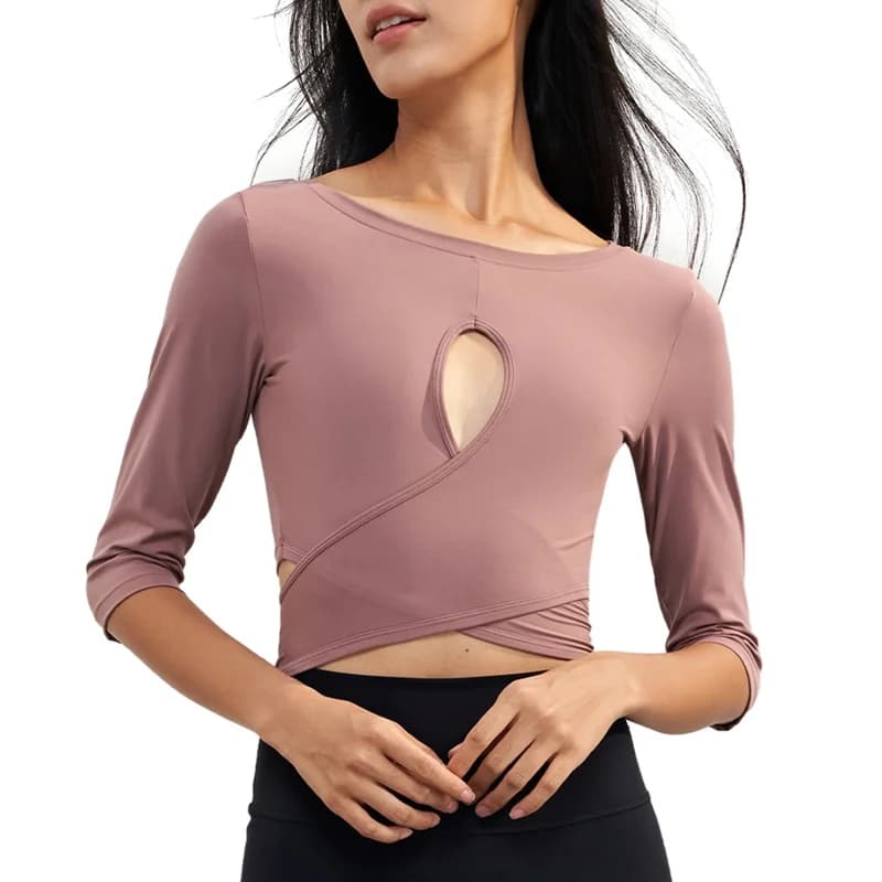 Cropped yogatopp Twilight Rose